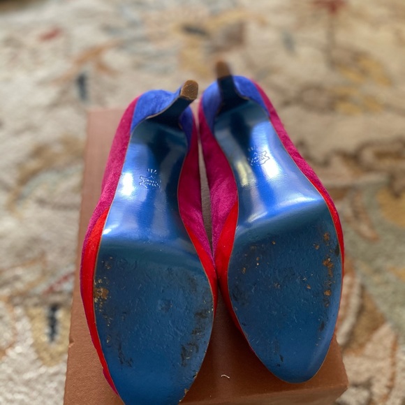 2/$50 Audrey Brooks tricolor platform heels - Picture 6 of 11